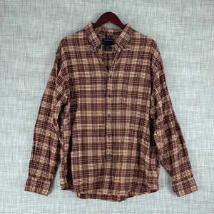 Lands End Mens Size XL Long Sleeve Button Down Shirt 1830